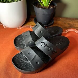 CROCS Black Slide Sandals